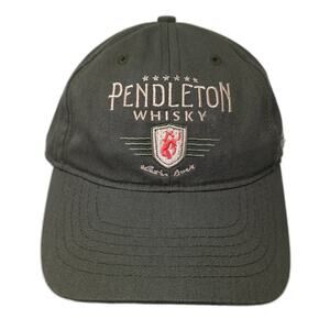 Pendleton Whisky Strapback Hat Green One Size Embroidered Adjustable
